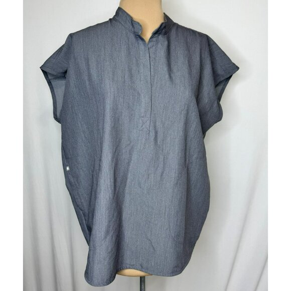Figs Technical Collection Rafaela Oversized Scrub Top Large Graphite Gray 2453 - Picture 1 of 10